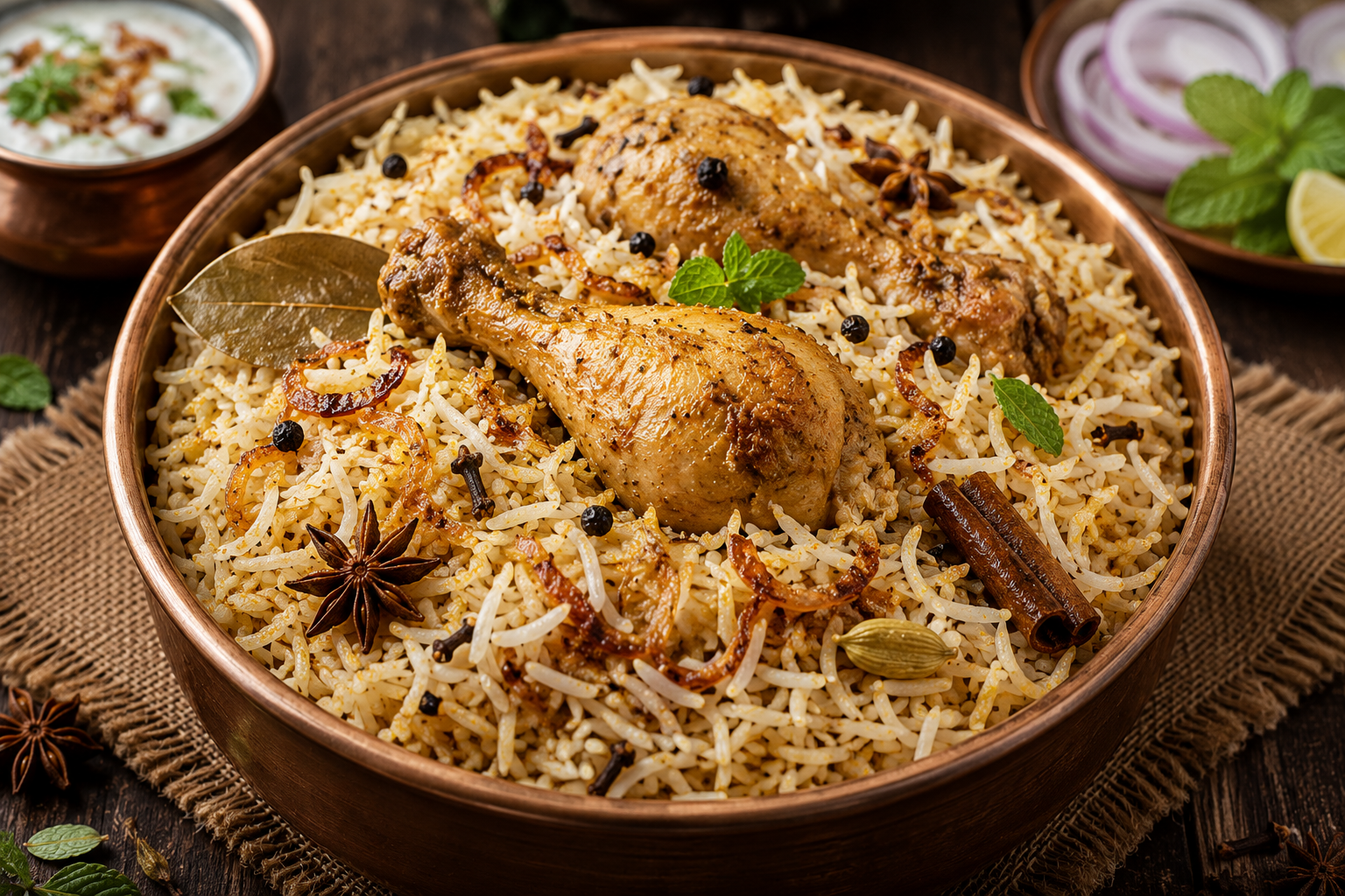 Bagara Rice Chicken